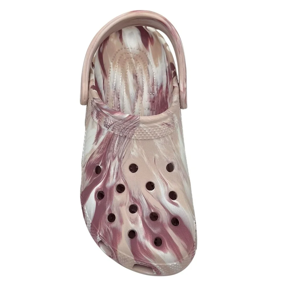 Crocs Youth Girls Marbled Classic Watercolor Clogs Size J6 Slip-on‎ Water Sandal